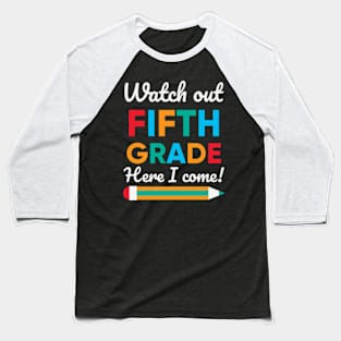 5th Fifth Grade Dabbing Sloth Baseball T-Shirt